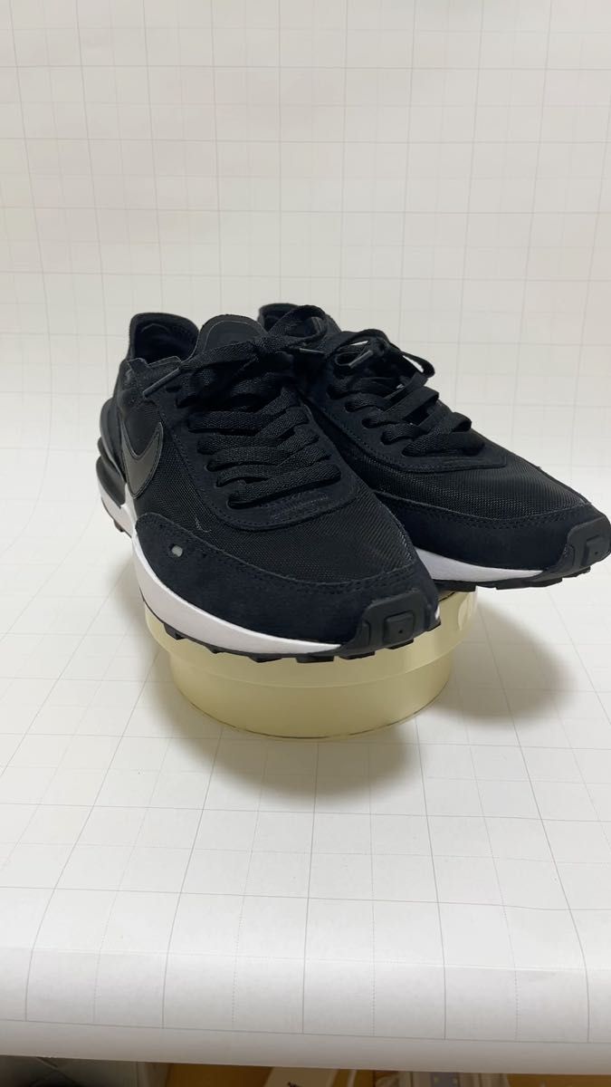 ナイキ NIKE WAFFLE ONE ワッフルワン 27cm スニーカー 黒 ブラック 中古品