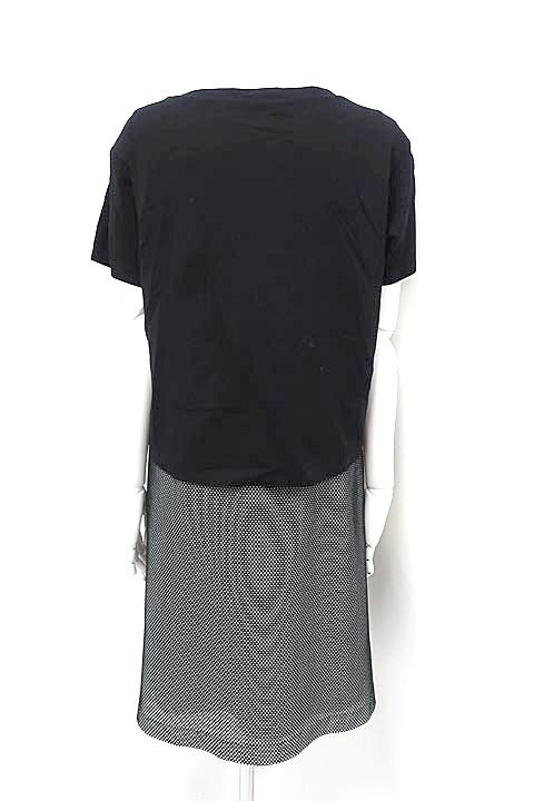 [ used ]Reflect Reflect One-piece lady's short sleeves black group do King dress L size 