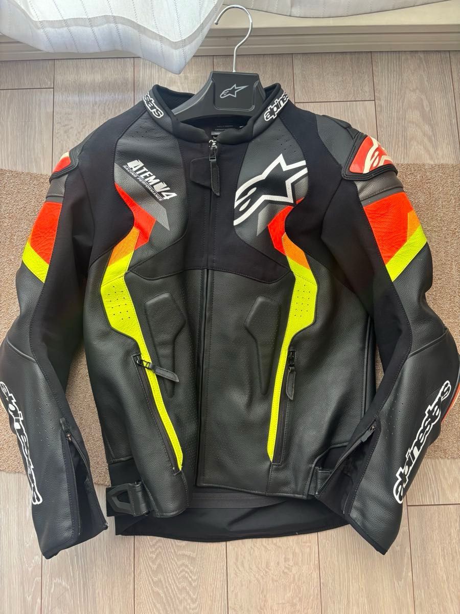 Alpinestars レザージャケット ATEM V4 USA44 美品 Alpinestars Atem V4 レザージャケット アルパインスターズ