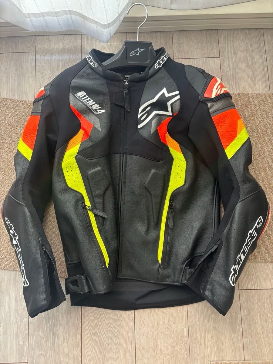 Alpinestars レザージャケット ATEM V4 USA44 美品 Alpinestars Atem V4 レザージャケット アルパインスターズ