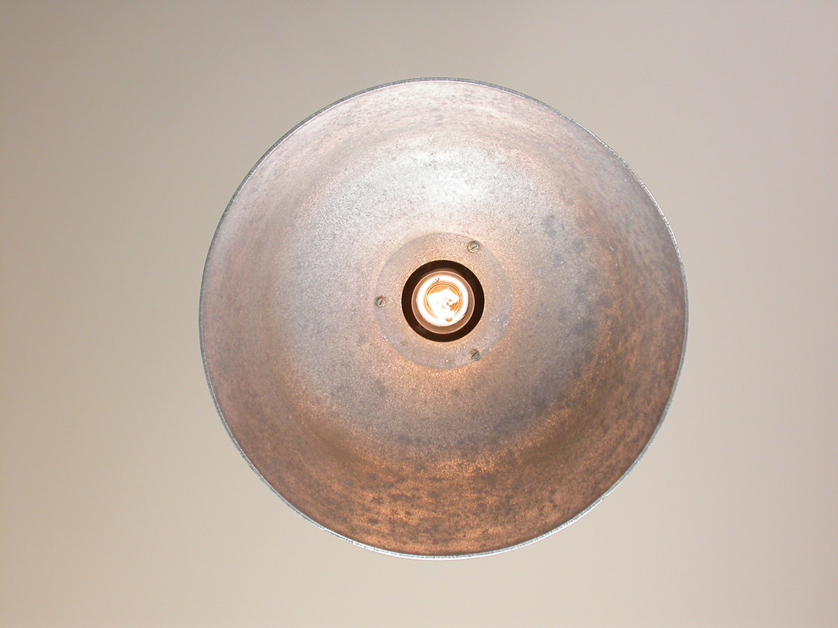  casting aluminium EOW pendant lighting φ38cm ( weight :2.5kg) / old East Germany industry series in dust real Vintage lamp 