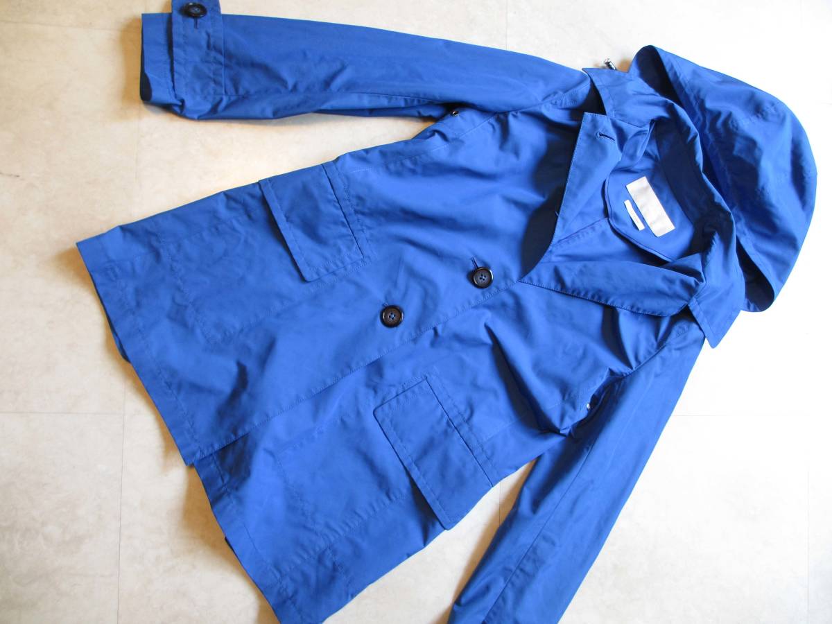 最新デザインの ★超美品イネド INED ブルー 7 レインコート♪スプリングコート コート