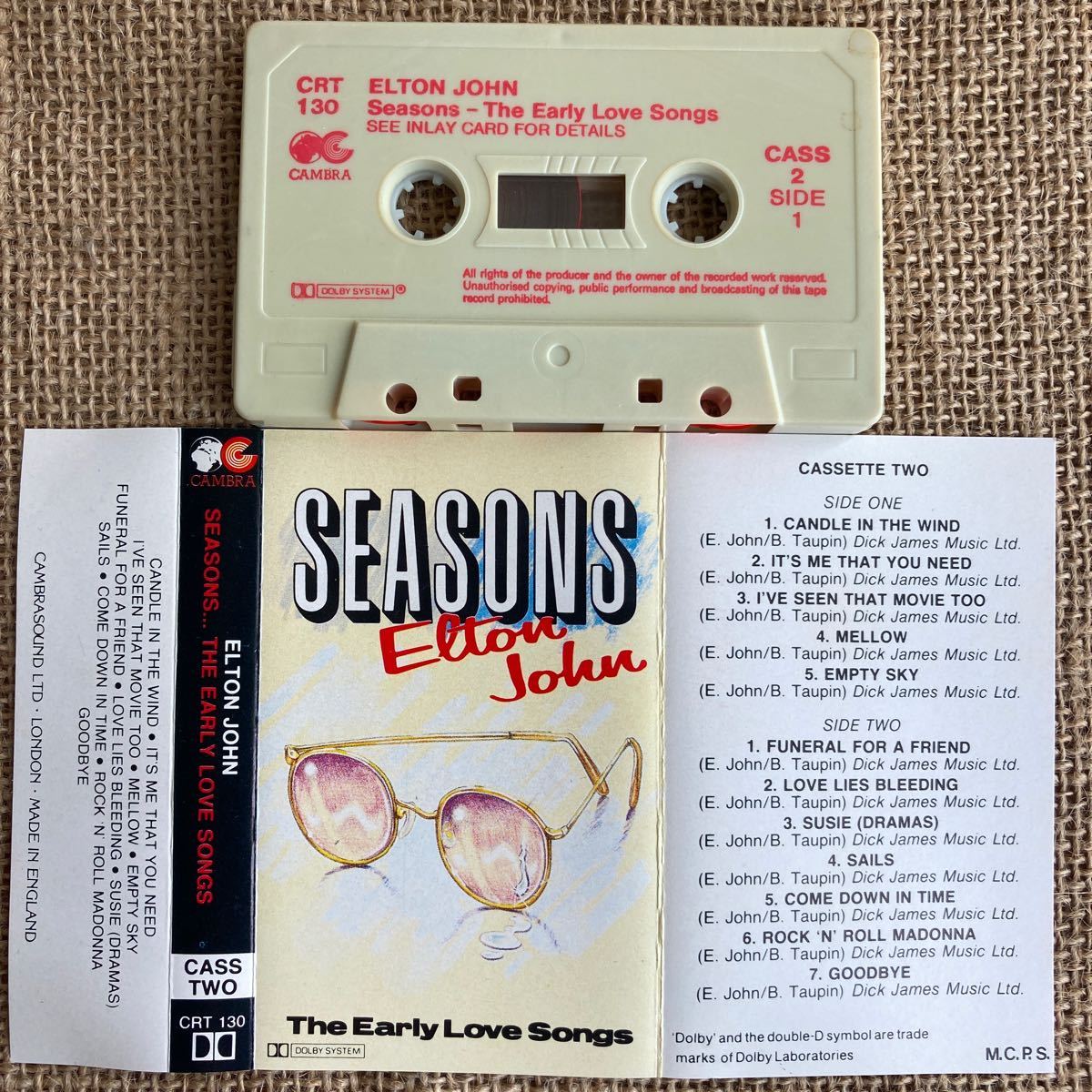 送料100円～■エルトン ジョン　Seasons■Elton John■中古カセットテープ良品_画像2