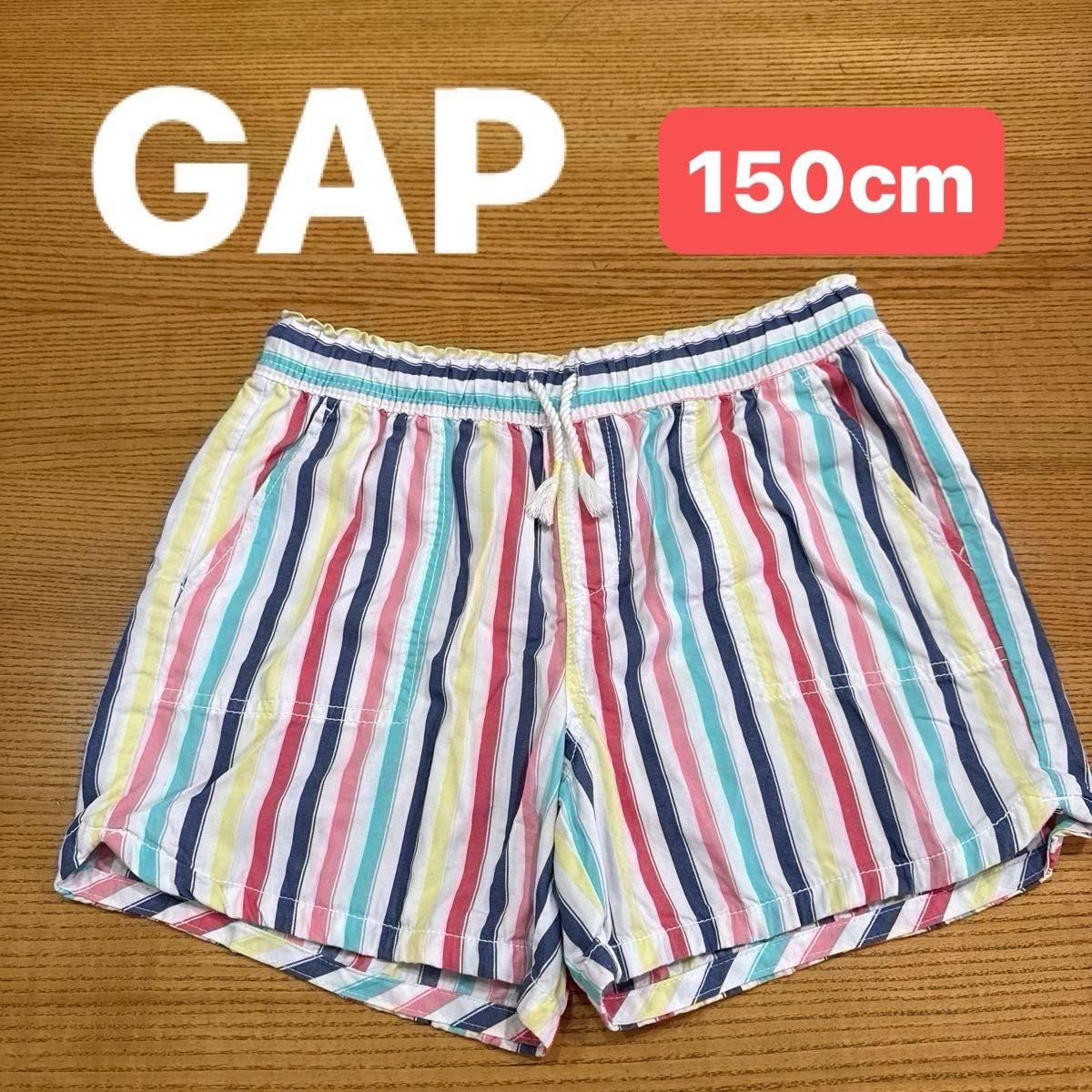 ホットプレート セール GAP】(USED)ギャップ ショートパンツ ストライプ柄 マルチカラー トップス