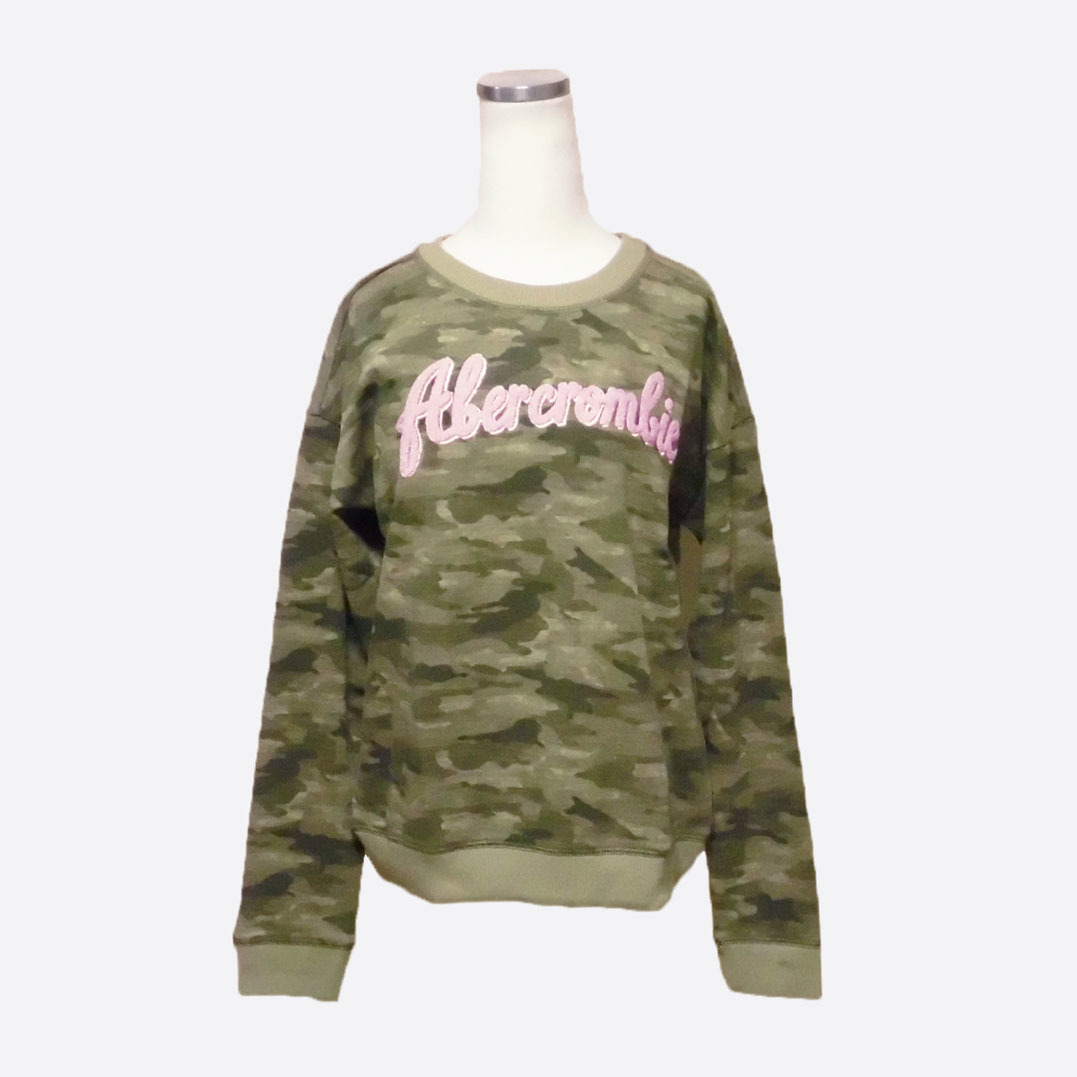 ★SALE★abercrombie kids/アバクロキッズ★カモフラクルースウェット (Camouflage/13-14)