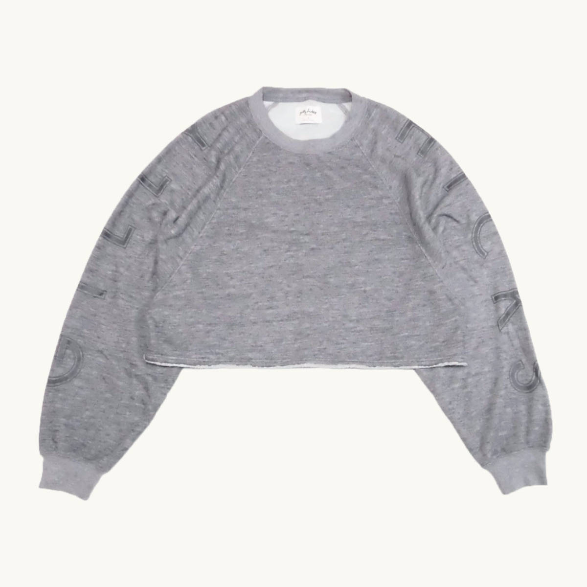 *SALE*Gilly Hicks/gi Lee hiks*do Le Mans sleeve Crew sweat (Heather Grey/S)