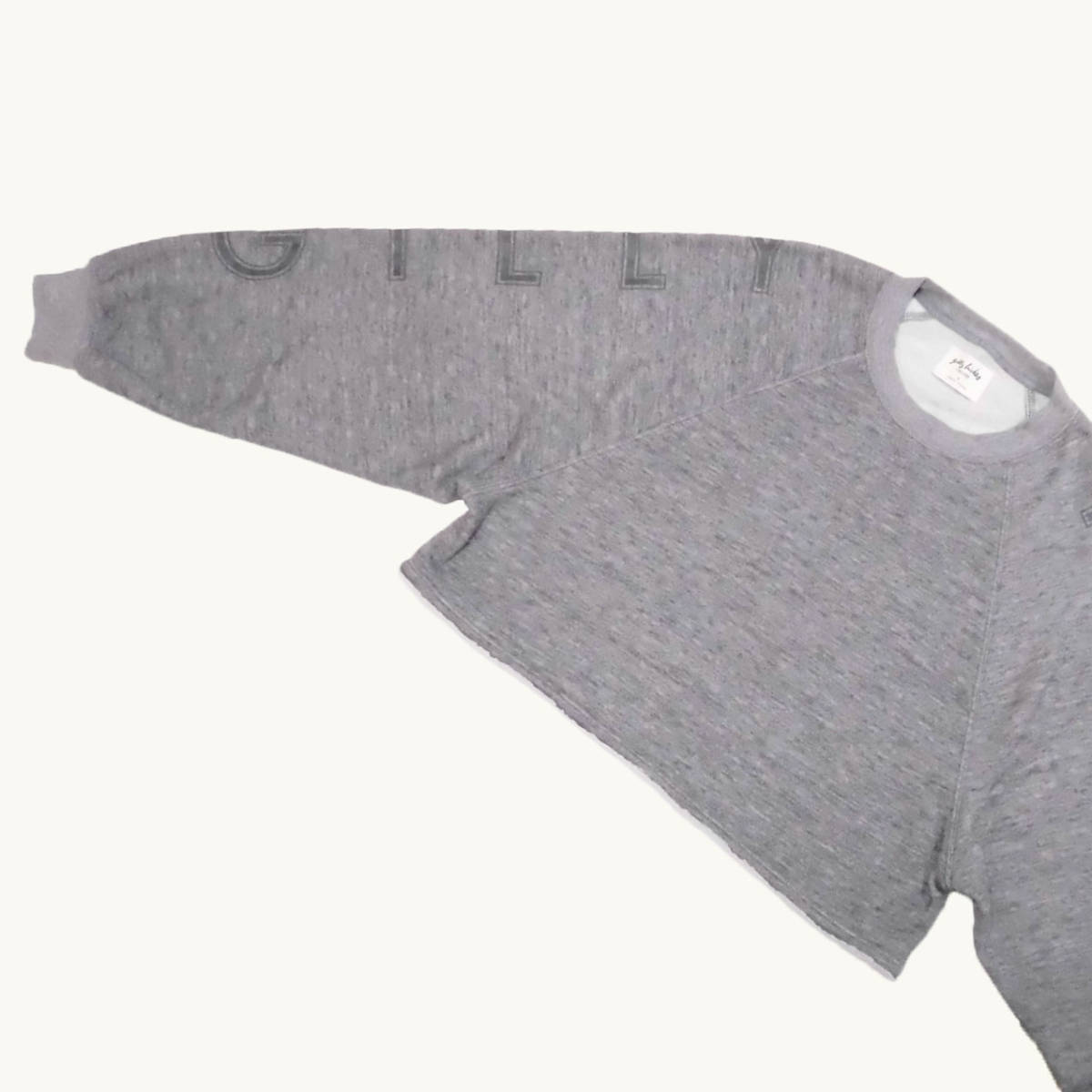 *SALE*Gilly Hicks/gi Lee hiks*do Le Mans sleeve Crew sweat (Heather Grey/S)