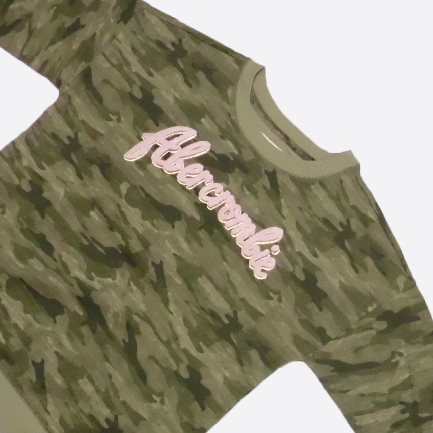 ★SALE★abercrombie kids/アバクロキッズ★カモフラクルースウェット (Camouflage/13-14)