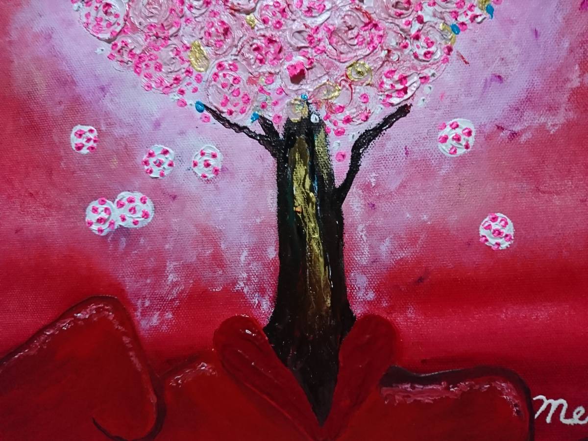 ヤフオク!   ≪国美協≫、佐藤めみ、くわえタバコの桜、油彩画、F6