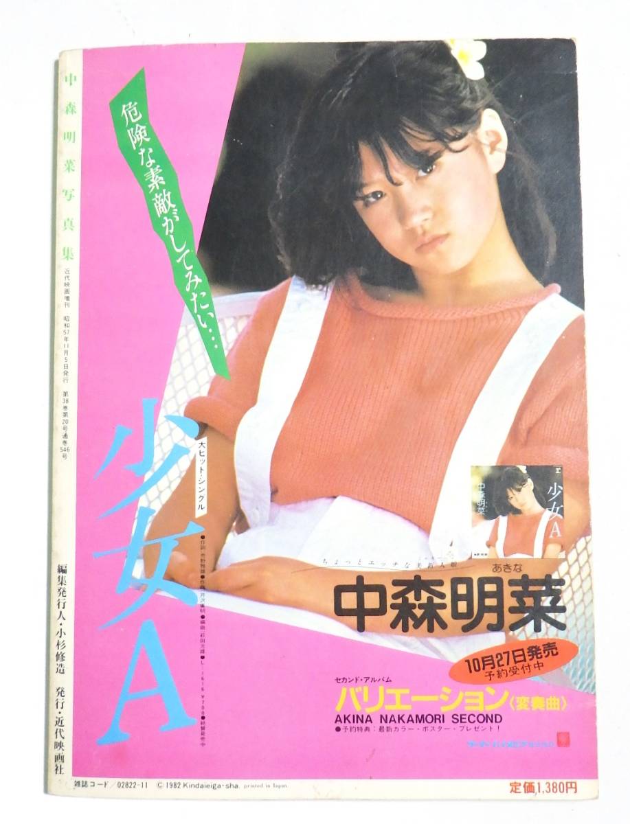 絶版 中森明菜 写真集 近代映画増刊 近代映画社 AKINA NAKAMORI 昭和アイドル・水着・ビキニ 当時物_画像10