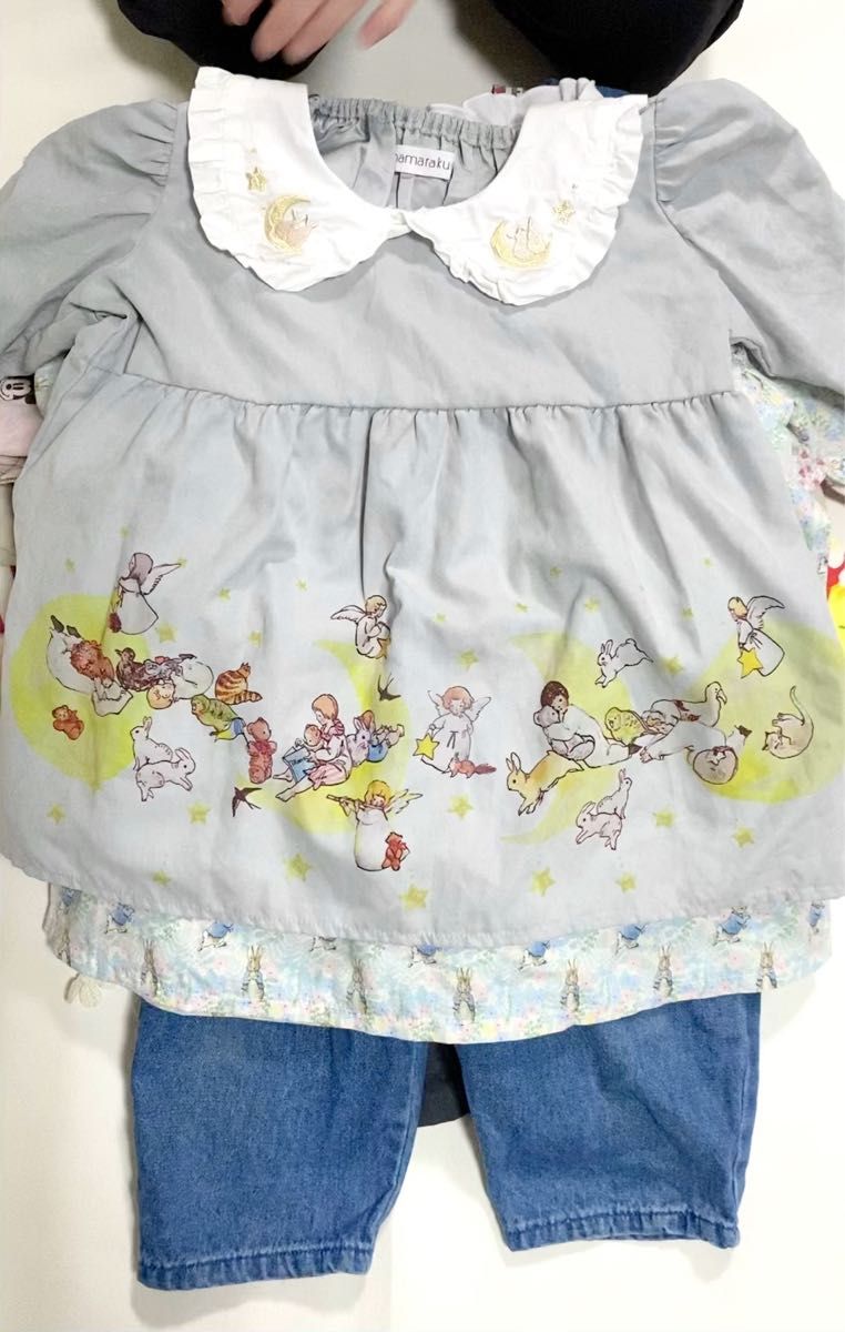 90サイズ 女の子 まとめ売り 夏 冬 cotton プティマイン バースデー ANAP ユニクロ apresles BREEZE