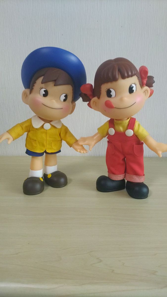 ペコちゃんポコちゃん人形 セット 不二家 90年代 懸賞当選品 非売品