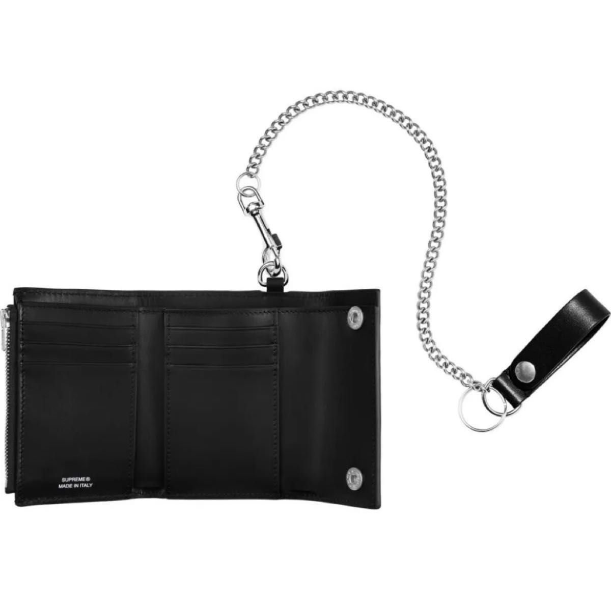 Supreme ブラック レザー ウォレットチェーン Supreme Leather Chain Wallet Black シュプリーム レザー