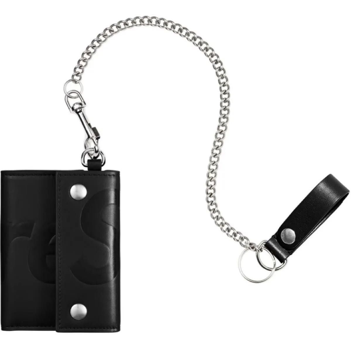 Supreme ブラック レザー ウォレットチェーン Supreme Leather Chain Wallet Black シュプリーム レザー