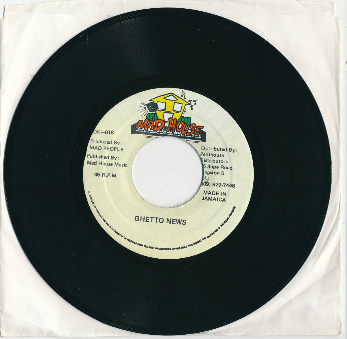 BEENIE MAN / BEENIE WEENIE /JAMAICA盤/中古7インチ!!3302_画像2