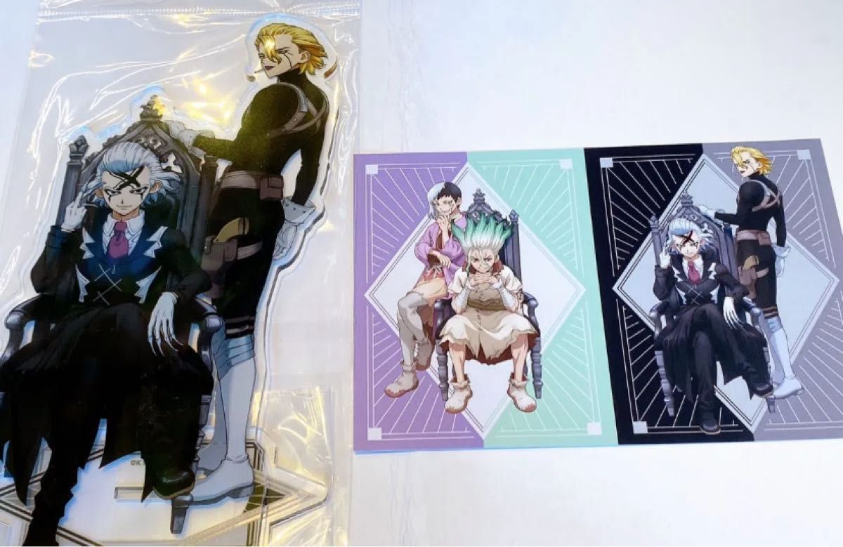 dr.stone マルイ ゼノ スタンリー 特典 ポストカード アクスタ Dr STONE スタンリー ゼノ POP UP SHOP ペアアクリルスタンド