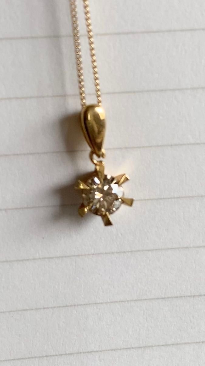 0.4ct ダイヤモンド 一粒ダイヤモンド ダイヤモンドネックレス ペンダントトップ ネックレストップ K18