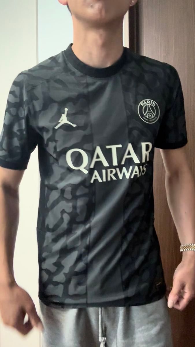 Jordan Paris Saint-Germain シャツ ダークグレー S ユニフォーム NIKE ナイキ