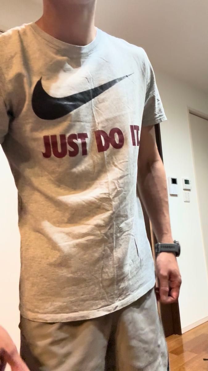 Nike ナイキ グレー Tシャツ JUST DO IT.Lサイズ 美品 Tシャツ L ナイキ 半袖TEE 半袖Tシャツ 半袖