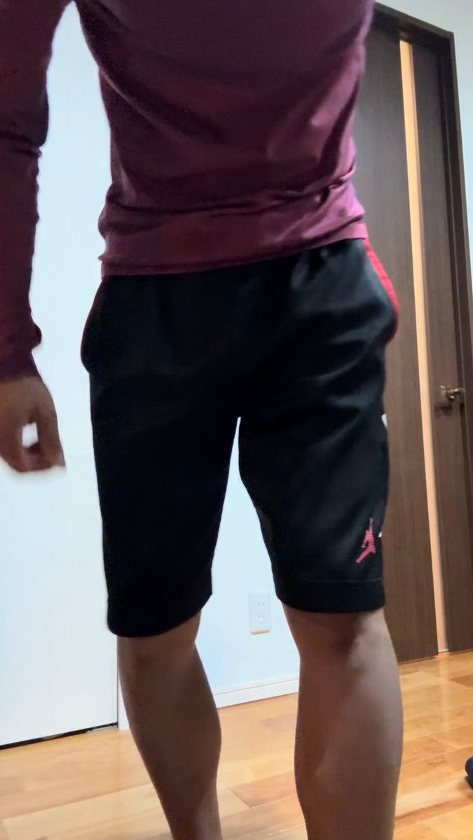 ジョーダンJordan バスケットボールパンツ 黒 サイドポケット付き Mサイズ ハーフパンツ ブラック ショートパンツ