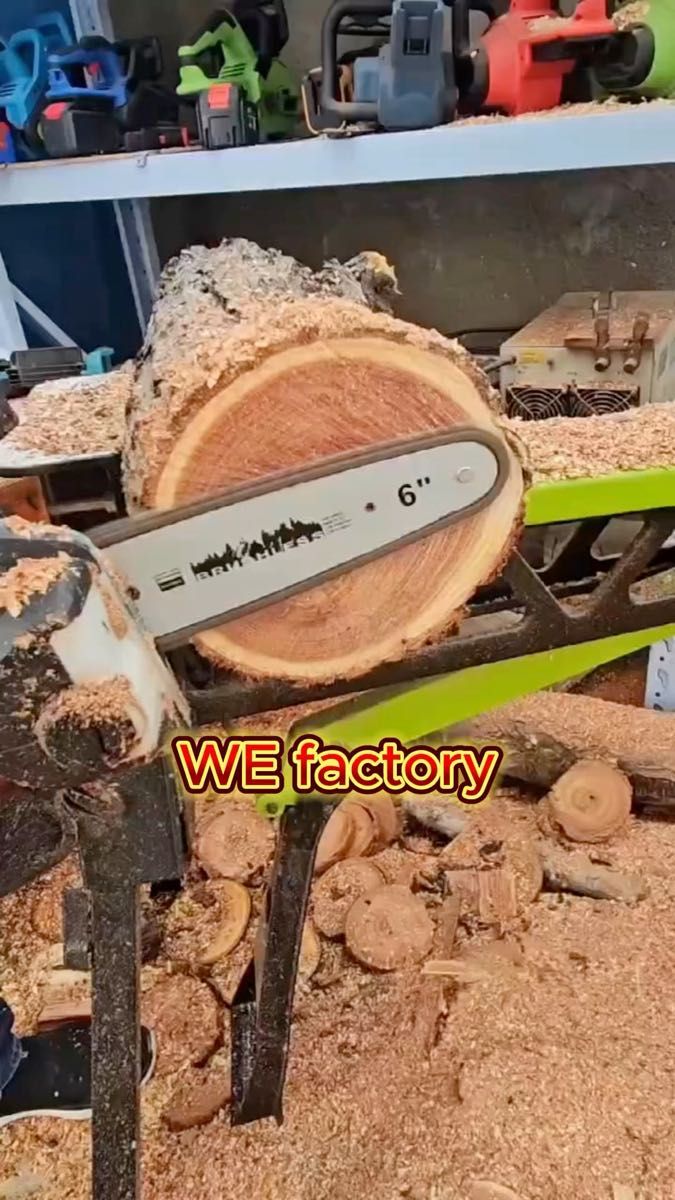 WE factory 18V 充電式ミニチェーンソー 150mm マキタバッテリー対応 ブラシレスモーター