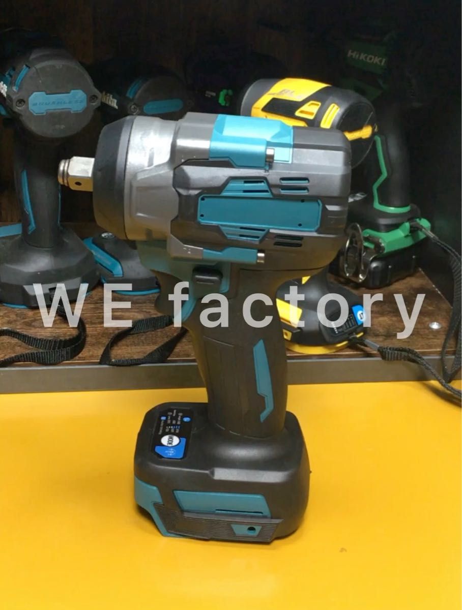 WE factory 18v 初全周囲LED 最新 1/2インチ ブラシレス インパクトレンチプロ マキタ互換インパクト 本体