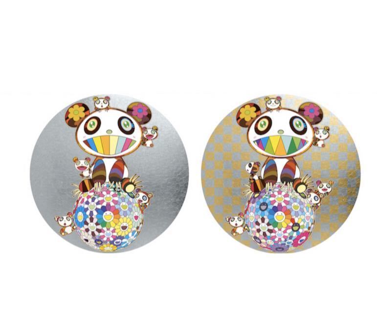  Murakami . poster 2 pieces set [ Panda .. Panda .| Panda .. Panda .. flower ball ] Takashi Murakami / Edition 300 / Signed.