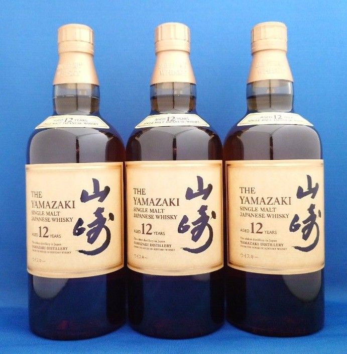 サントリー シングルモルト ウィスキー 山崎 12年 3本 700ml サントリー シングルモルト ウィスキー 山崎 12年 3本 700ml