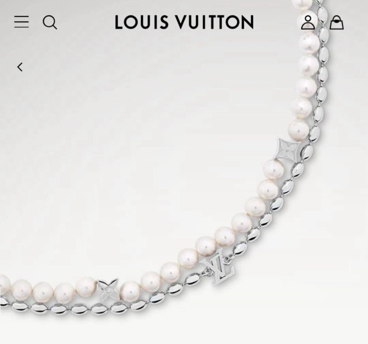 すぐ届く【LOUIS VUITTON】ネックレス パール フュージョン 極美品 ルイヴィトン ネックレス パール フュージョン|Yahoo