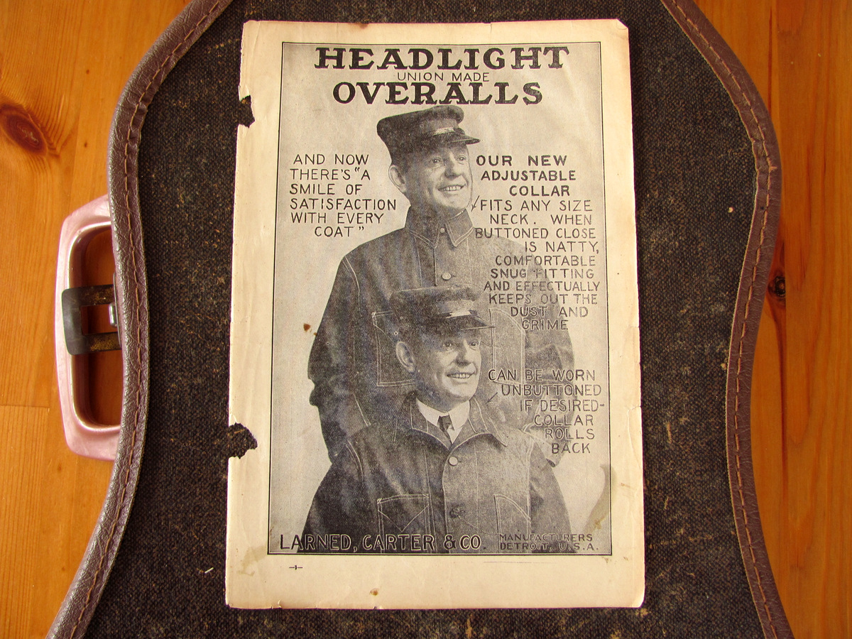 【雑誌広告】1912年 Headlight Overalls カバーオール デニム ワーク レア 古着 オーバーオール ビンテージ_画像6