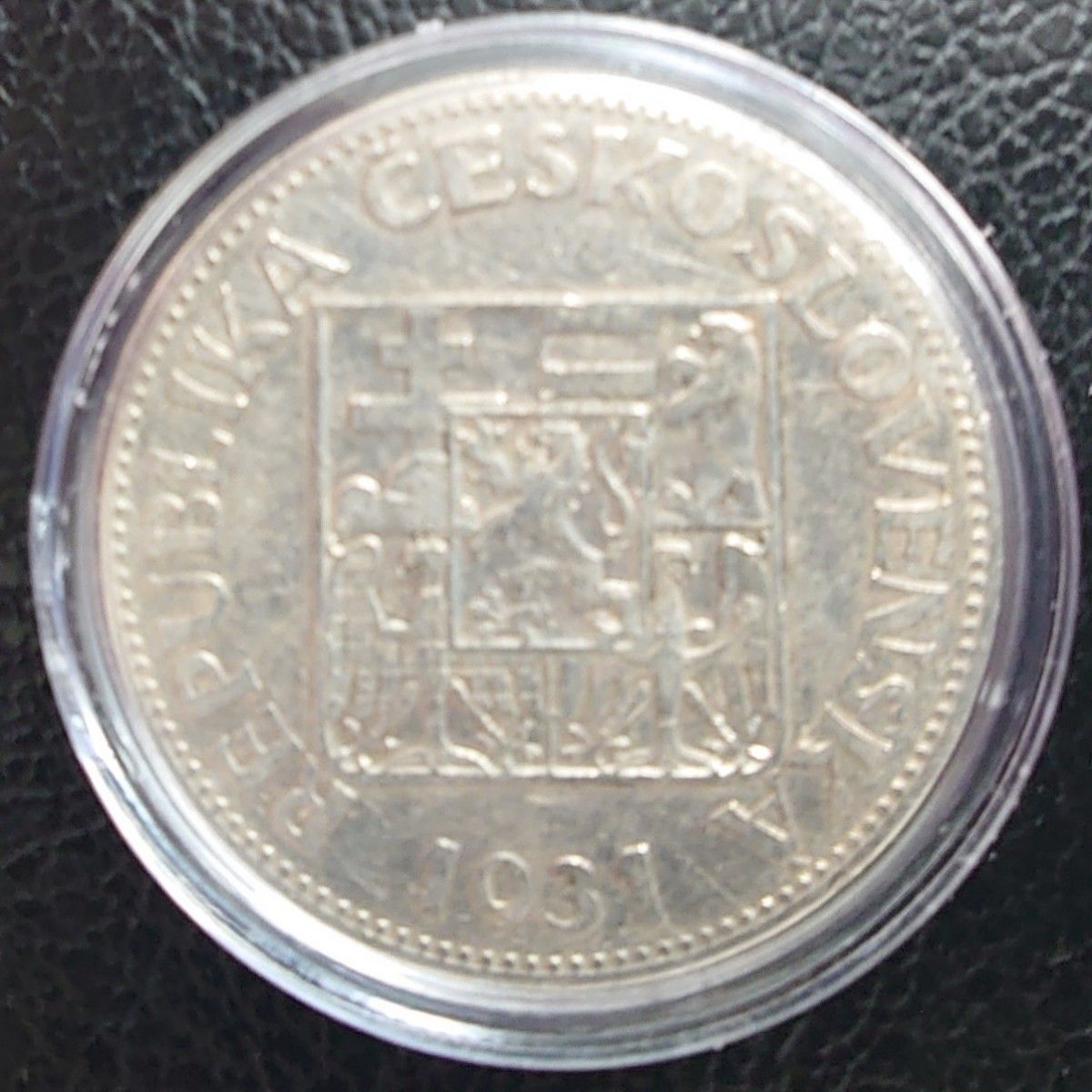 1931年 チェコスロバキア銀貨 10コルン ライムの木を持つ女性 1931年 チェコスロバキア銀貨 10コルン ライムの木を持つ女性