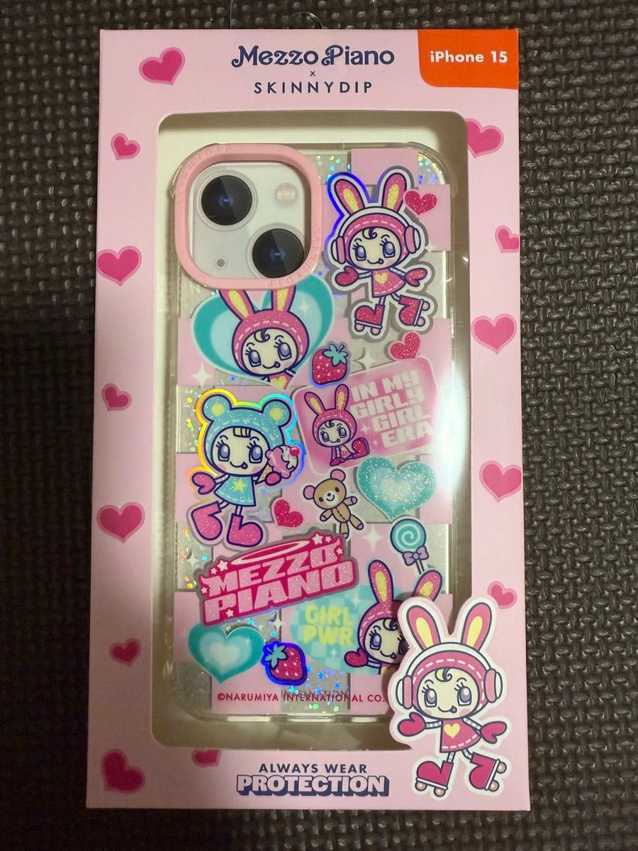 新品未使用 iPhone15ケース メゾピアノベリエ iPhone15 メゾピアノ ベリエちゃんスキニーディップ ロフト