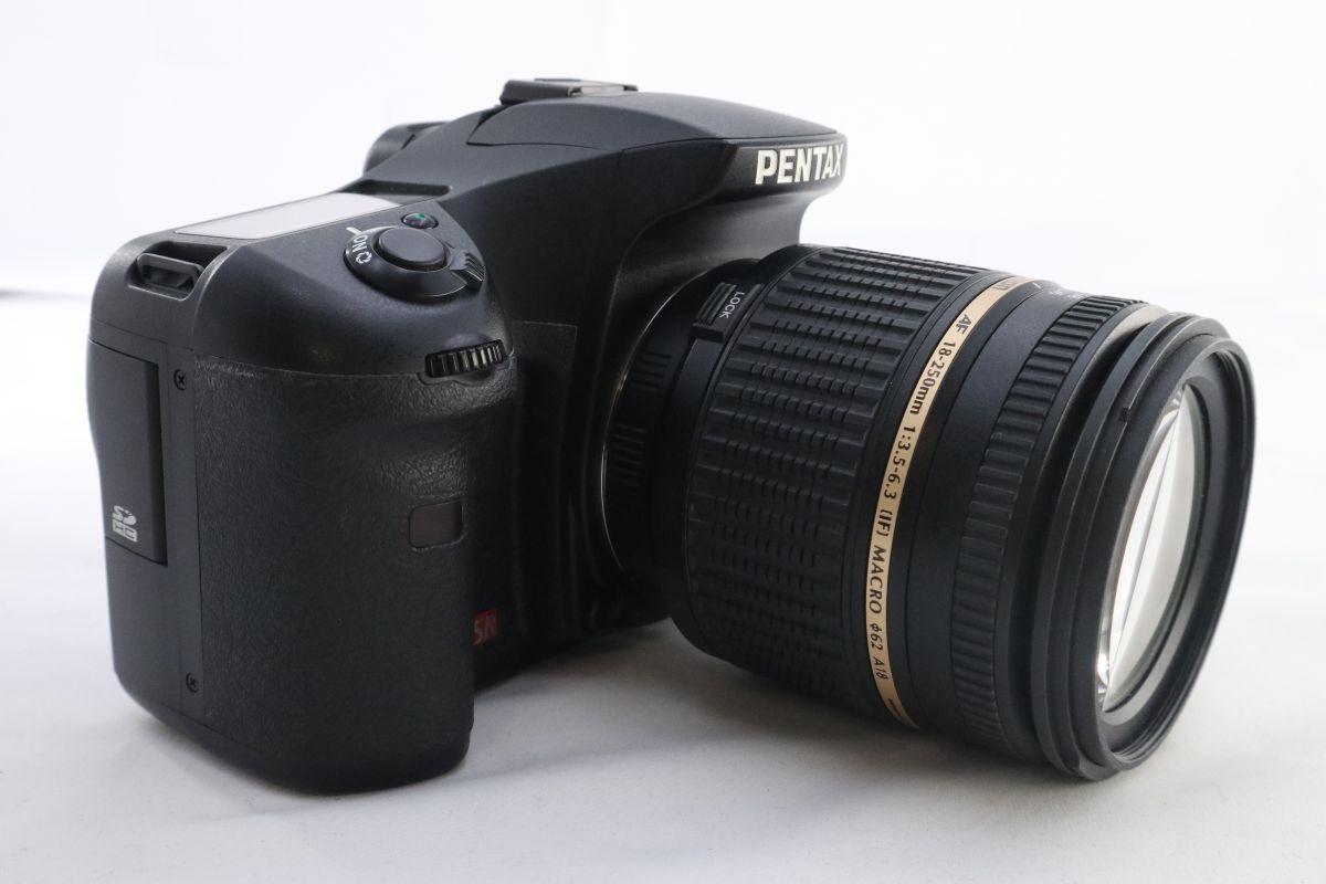 PENTAX ペンタックス K20 D ブラックボディ デジタル一眼レフカメラ + TAMRON AF 18-250mm F/3.5-6.3 IF MACRO A18 (f02205)_画像5