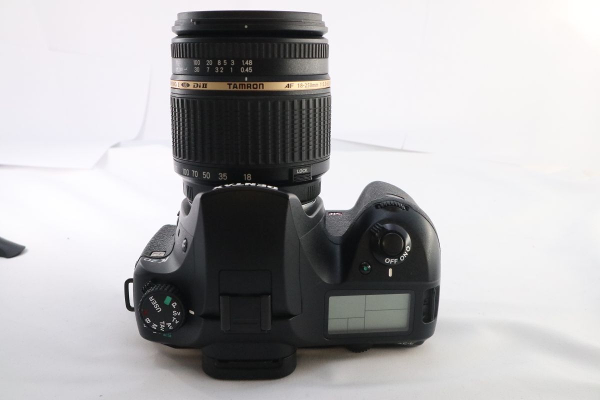 PENTAX ペンタックス K20 D ブラックボディ デジタル一眼レフカメラ + TAMRON AF 18-250mm F/3.5-6.3 IF MACRO A18 (f02205)_画像3