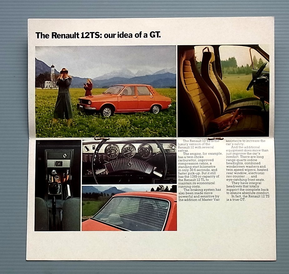  rare Renault 12 catalog 