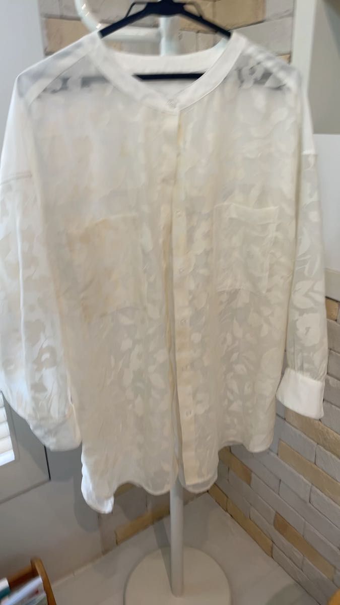 長袖ブラウス シフォンブラウス シースルーブラウスオーバーサイズブラウス ハイネックブラウス シフォンブラウス 春夏ブラウス 上品