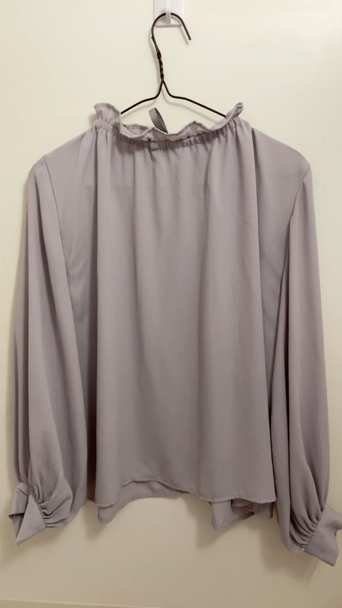 長袖ブラウス シフォンブラウス シースルーブラウス リボンブラウス ハイネックブラウス シフォンブラウス 清楚 上品 婚活 未使用
