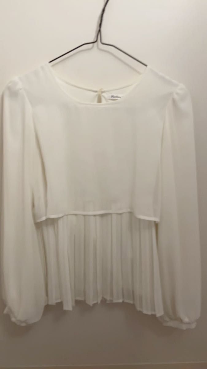 長袖ブラウス シフォンブラウス シースルーブラウス リボンブラウス ハイネックブラウス シフォンブラウス 清楚 上品 婚活 未使用