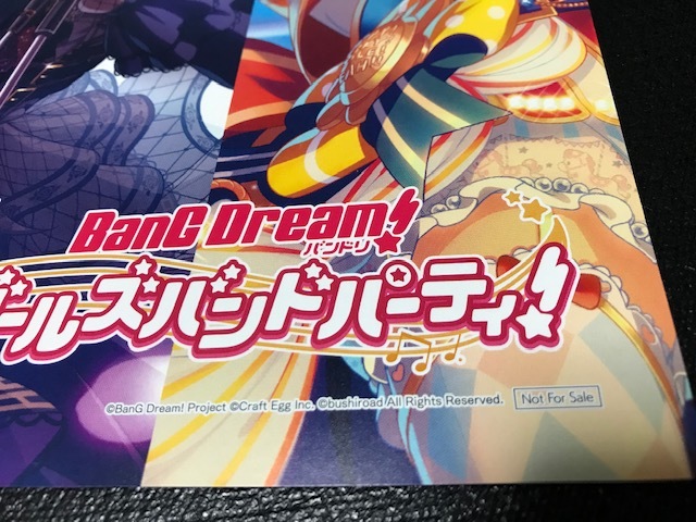 2019年春 秋フェス バンドリ ガールズバンドパーティ! 非売品 限定A4ポスター 額装保管 BanG Dream! 希少_画像2