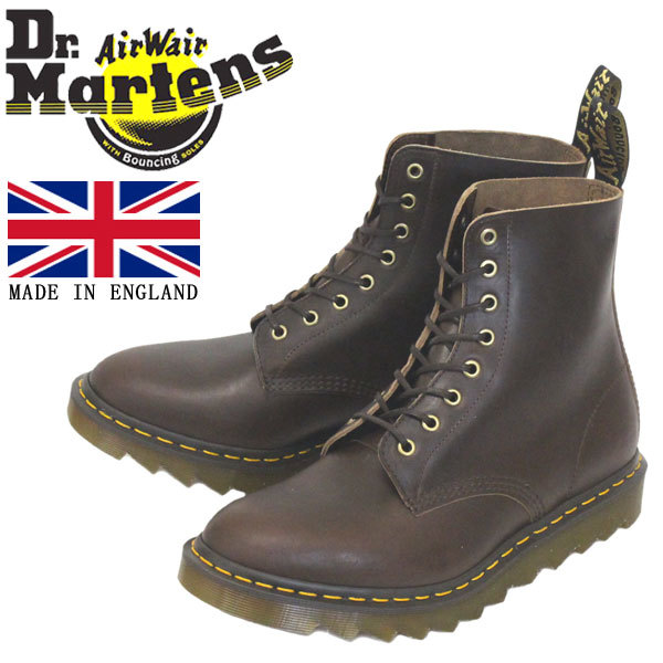 【代引き不可】 正規 Dr.Martens UK10-約29.0cm イングランド製 D.BR ブーツ レザー リップル パスカル RIPPLE PASCAL 1460 25577707 (ドクターマーチン) UK10