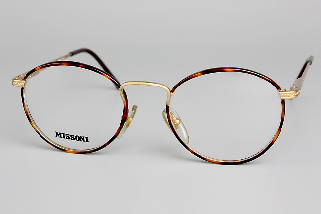 【新品・未使用】MISSONI ミッソニー SAFILO GROUP FRAME ITALY バネ丁番 フルリム デミブラウン M-327 Color CF0 50□19 140_画像2