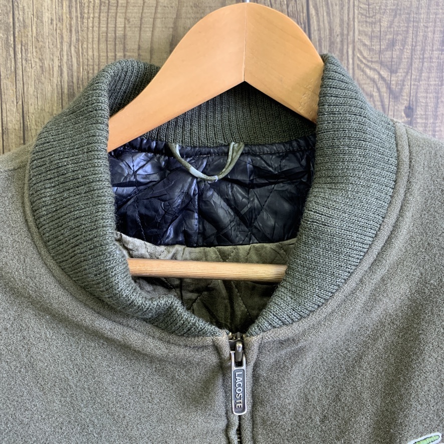 63%OFF!】 LACOSTE ラコステ ブルゾンジャケット ワンポイント カーキ