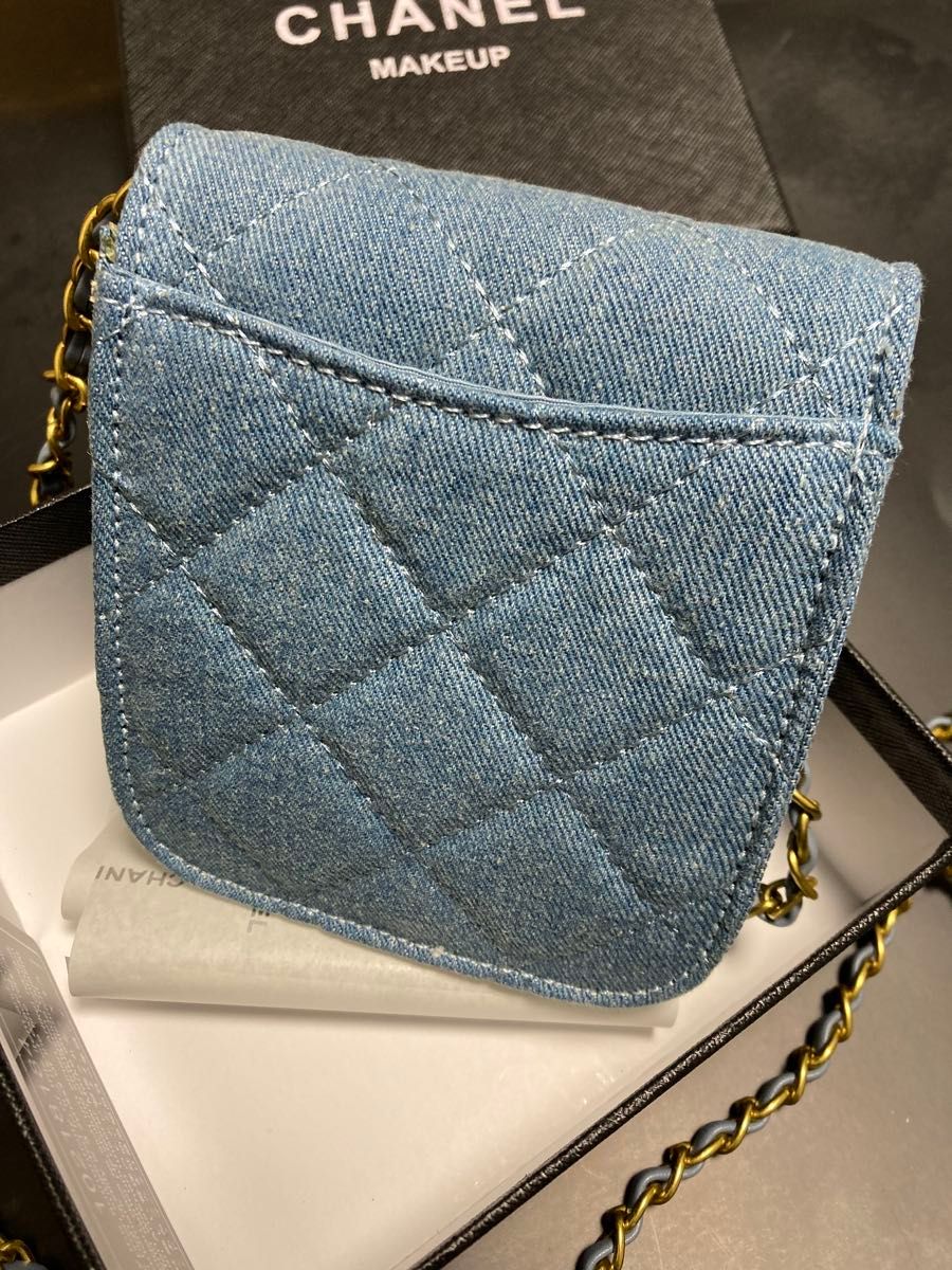 シャネル ノベルティ ショルダーバッグ VIPギフト デニム 斜 シャネル ノベルティ ショルダーバッグ VIPギフト デニム 斜