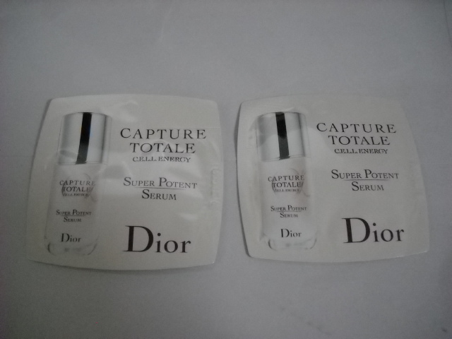 Diorカプチュール　トータル　セル　ENGY スーパーセラム1.5ml×2袋_画像1