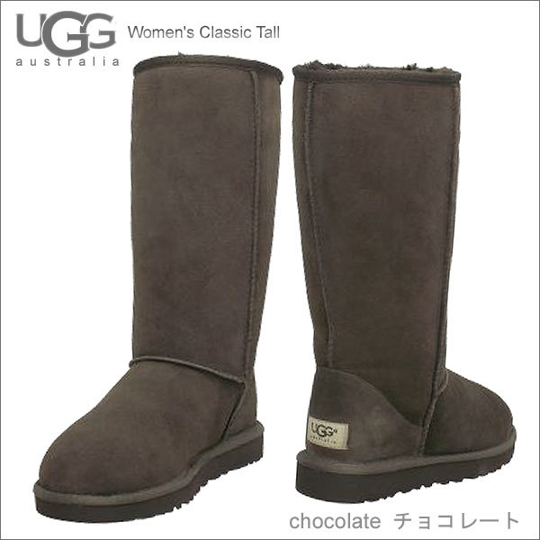 UGG　アグ　レディース　クラッシック　トール　シープスキン　ムートン　ブーツ チョコレート 7_画像1