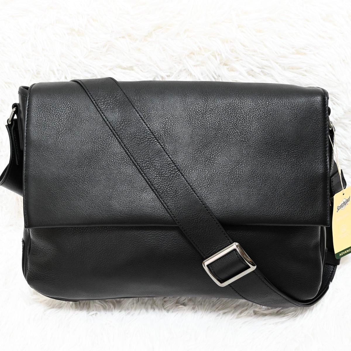 【未使用級】ソメスサドル ショルダーバッグ メッセンジャー オールレザー 黒 未使用級】ソメスサドル ショルダーバッグ メッセンジャー