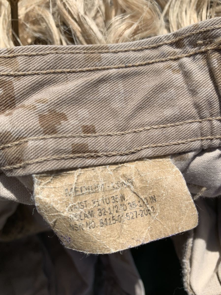 米軍 海兵隊 実物 放出品 ギリースーツ パンツ サイズ M-L ソルジャーメイド 特殊 レア 希少 一点物 T_画像4