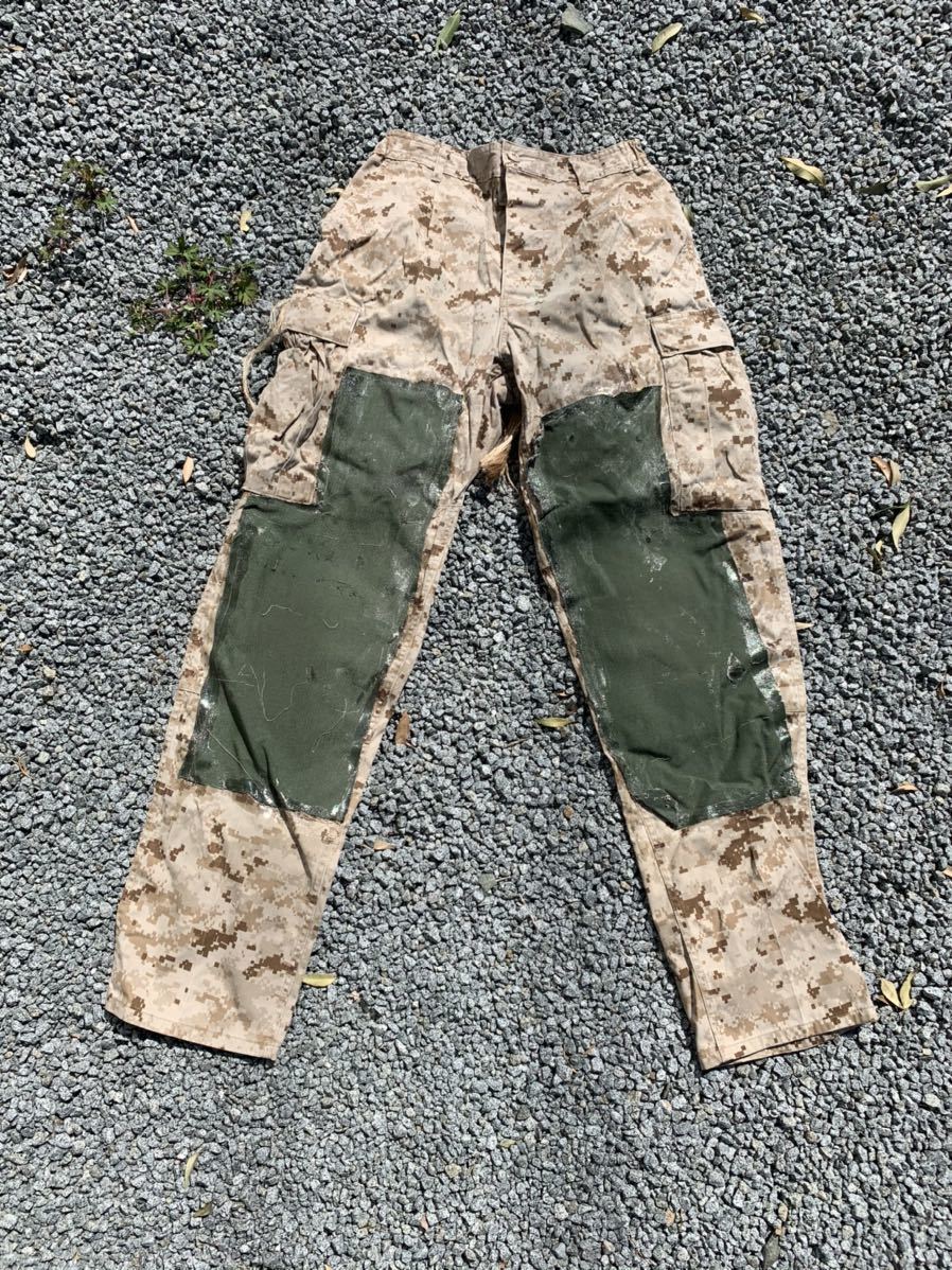 米軍 海兵隊 実物 放出品 ギリースーツ パンツ サイズ M-L ソルジャーメイド 特殊 レア 希少 一点物 T_画像2