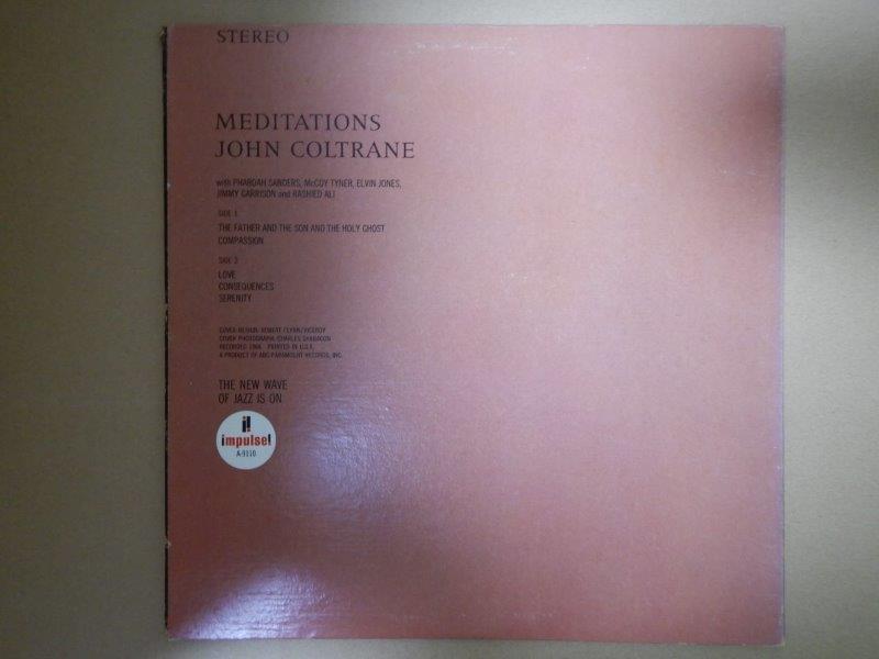 【LP】ジョン・コルトレーン John Coltrane / Meditations（輸入盤）_画像2