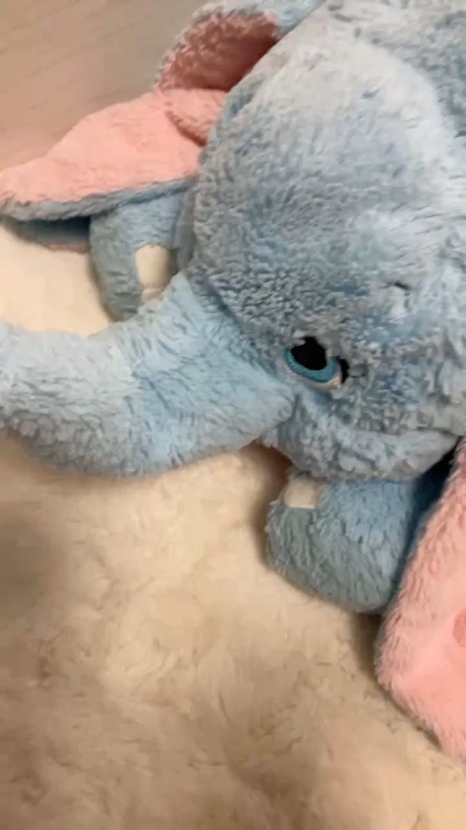 【動画あり】東京ディズニーリゾート限定 ダンボ 抱きまくら レトロ 販売終了品 レア くったりぬいぐるみ 特大 ディズニー